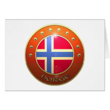 Norge shield greeting card