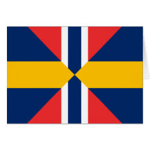 Norge Sverige Sildesalaten, Norway Greeting Card