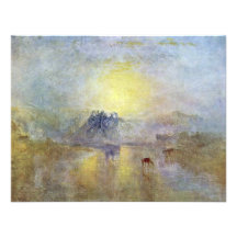 Norham Castle At Sunrise By Turner Joseph Mallord Custom Invitations