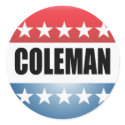 NORM COLEMAN stickers