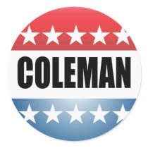 NORM COLEMAN stickers