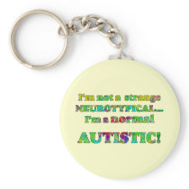 Normal Autistic Keychain