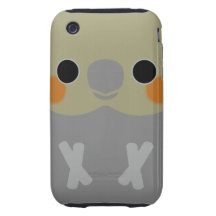 Normal Female Cockatiel iPhone 3 Tough Cases