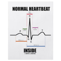 Normal Heartbeat Inside (ECG EKG) flyers