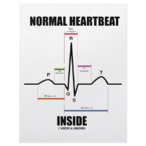 Normal Heartbeat Inside (ECG EKG) Letterhead Template