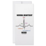 Normal Heartbeat Inside (ECG EKG) Rack Card Template