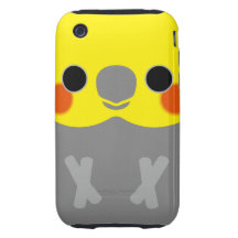 Normal Male Cockatiel iPhone 3 Tough Cases