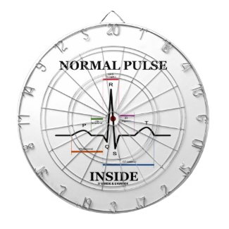 Normal Pulse Inside (ECG/EKG Electrocardiogram) Dart Board