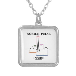 Normal Pulse Inside (ECG/EKG Electrocardiogram) Custom Jewelry