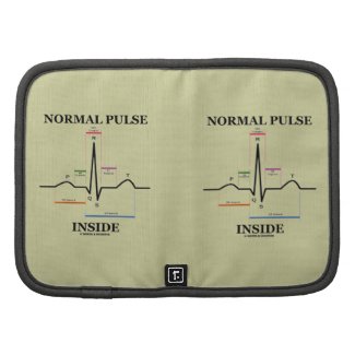 Normal Pulse Inside (ECG/EKG Electrocardiogram) Folio Planners