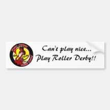normal_shedevilslogo,  Can't play nice... Play ... Bumper Stickers