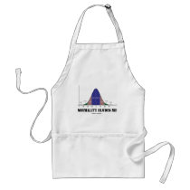 Normality Eludes Me (Bell Curve Humor) Apron