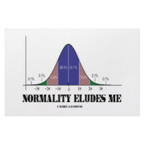 Normality Eludes Me (Bell Curve Humor) stationery