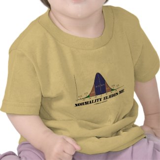 Normality Eludes Me (Bell Curve Humor) shirt