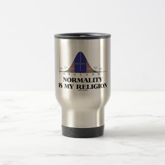 Normality Is My Religion (Bell Curve Humor) Mug