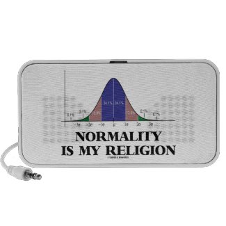 Normality Is My Religion (Bell Curve Humor) Speaker System
