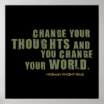 Norman Vincent Peale Quote Poster