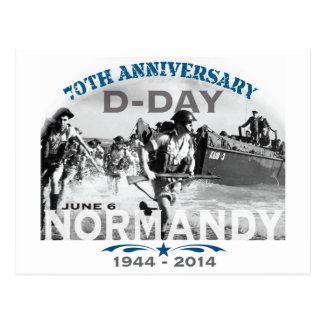 Normandy 70th D-Day Anniversary Postcard