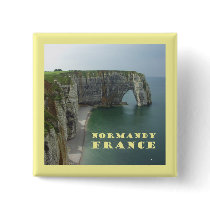 Normandy France Pinback Button