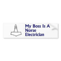 Norse Electrician Bumper Sticker bumper stickers