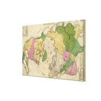 North America, Asia Stretched Canvas Print