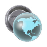 North America Glass Globe Pin