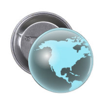 North America Glass Globe Pin