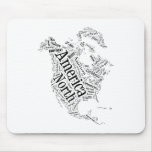 North America in Tagxedo Mousepads