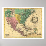 North America Map 1763 Print