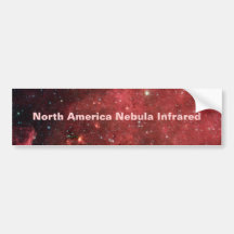 North America Nebula Infrared Bumper Stickers