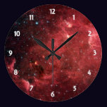 North America Nebula Infrared Clock wall clocks