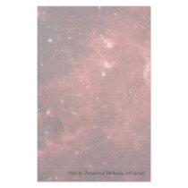 North America Nebula Infrared Stationery Design