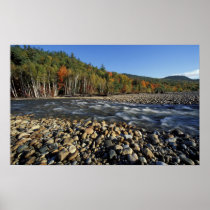 North America, US, NH, A cobble beach on the