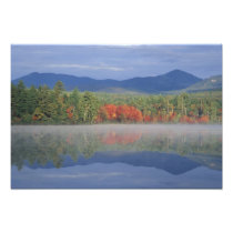 North America, US, NH, Fall reflections in