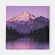 North America, USA, Washington, Mount Baker Fridge Magnets