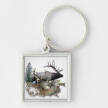 North American big game Key Chains