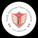 North American Chess Association Round Sticker