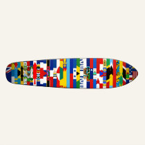 North American Flags Skateboard skateboards