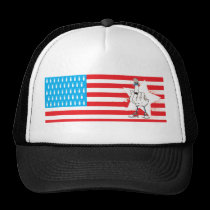 North American Flipping Bird Foreign Policy hats