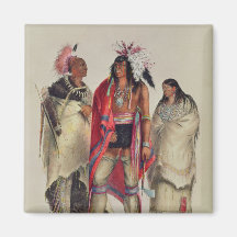 North American Indians, c.1832 Magnet