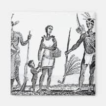 North American Indians Fridge Magnet