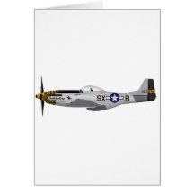 North American P-51D Mustang "Double Trouble Two" Card