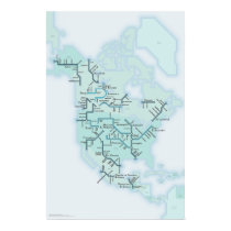 North American Rivers posters