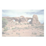 North and South windows, Arches National Park, Uta Customized Stationery