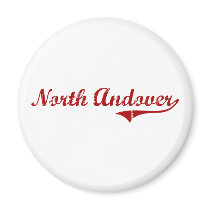 North Andover Massachusetts Classic Design Refrigerator Magnets