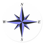 North Arrow Sticker (blue)