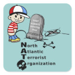North Atlantic Terrorist Organization Square Sticker
