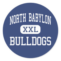 North Babylon - Bulldogs - High - North Babylon Round Stickers