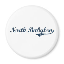North Babylon New York Classic Design Refrigerator Magnets