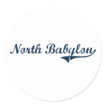North Babylon New York Classic Design Sticker